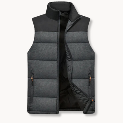 Anton | heren gewatteerd bodywarmer met stretch pasvorm