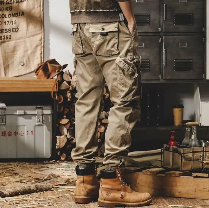 Heren tactical cargo broek met ritszakken