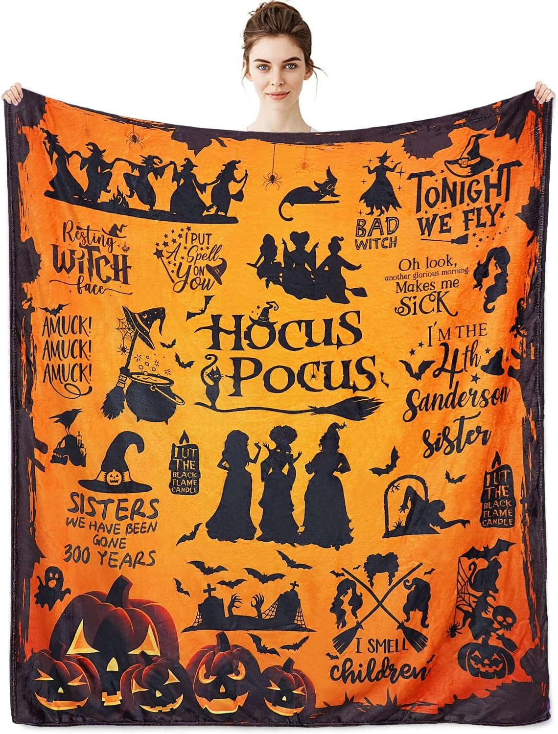 HocusPocus | Flanellen Halloween deken
