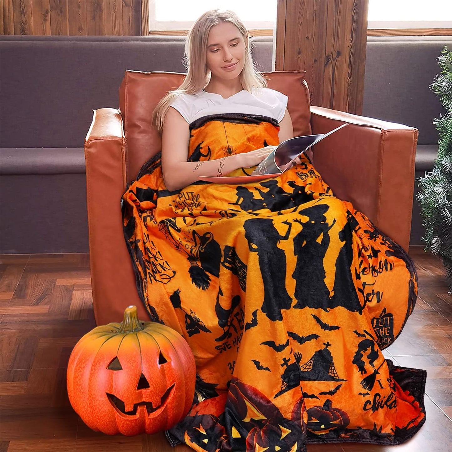 HocusPocus | Flanellen Halloween deken