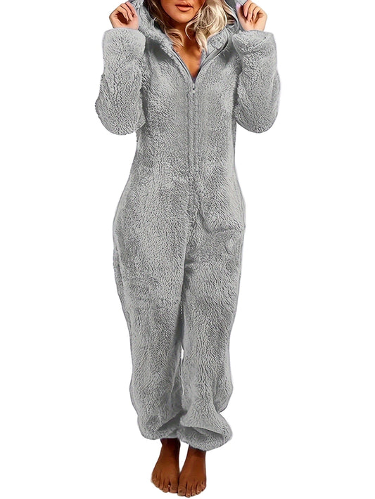 Dames Onesie | Warme Fleece Pyjama Jumpsuit