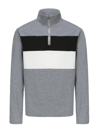 Camden | Half-zip pullover met modern colorblock design