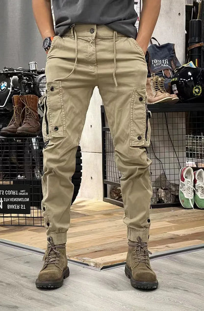 Heren tactical cargo broek met ritszakken