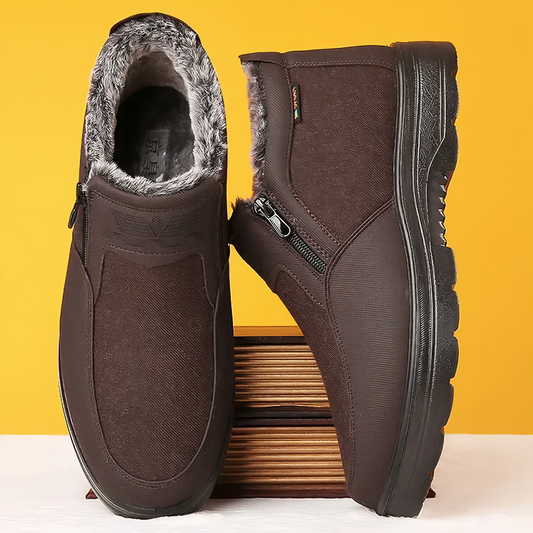 Renzo | Warme winterschoenen met rits en warme voering