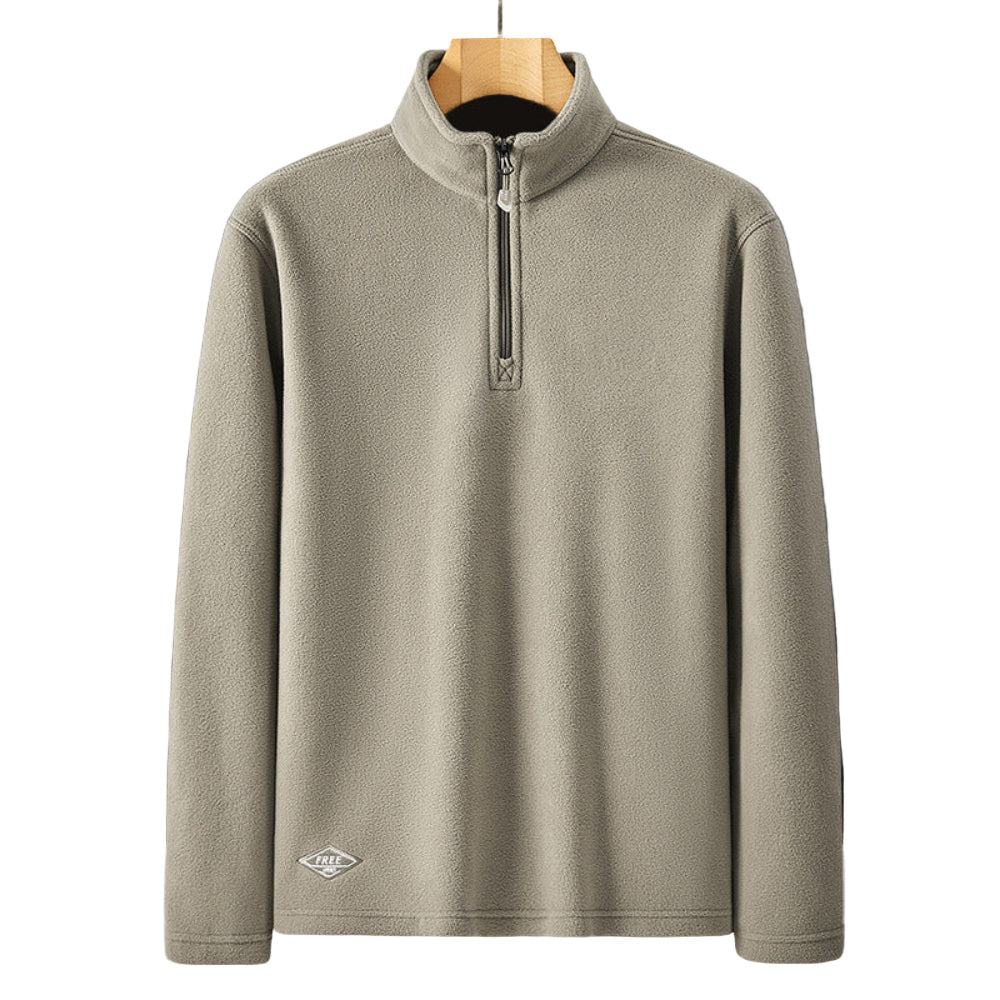 Alpine | Heren warme sweater met opstaande kraag