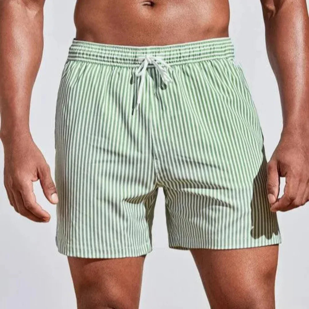 AquaStripe | Sneldrogende zwemshorts met strepen