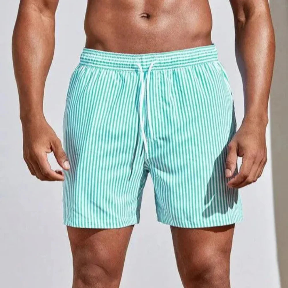 AquaStripe | Sneldrogende zwemshorts met strepen