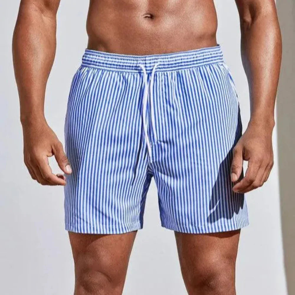 AquaStripe | Sneldrogende zwemshorts met strepen