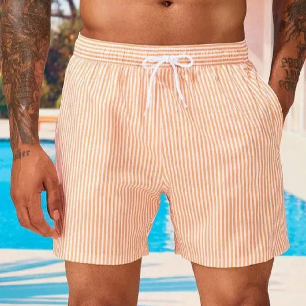 AquaStripe | Sneldrogende zwemshorts met strepen