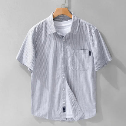 Tijdloos heren overhe shirt met 50s geïnspireerde stijl