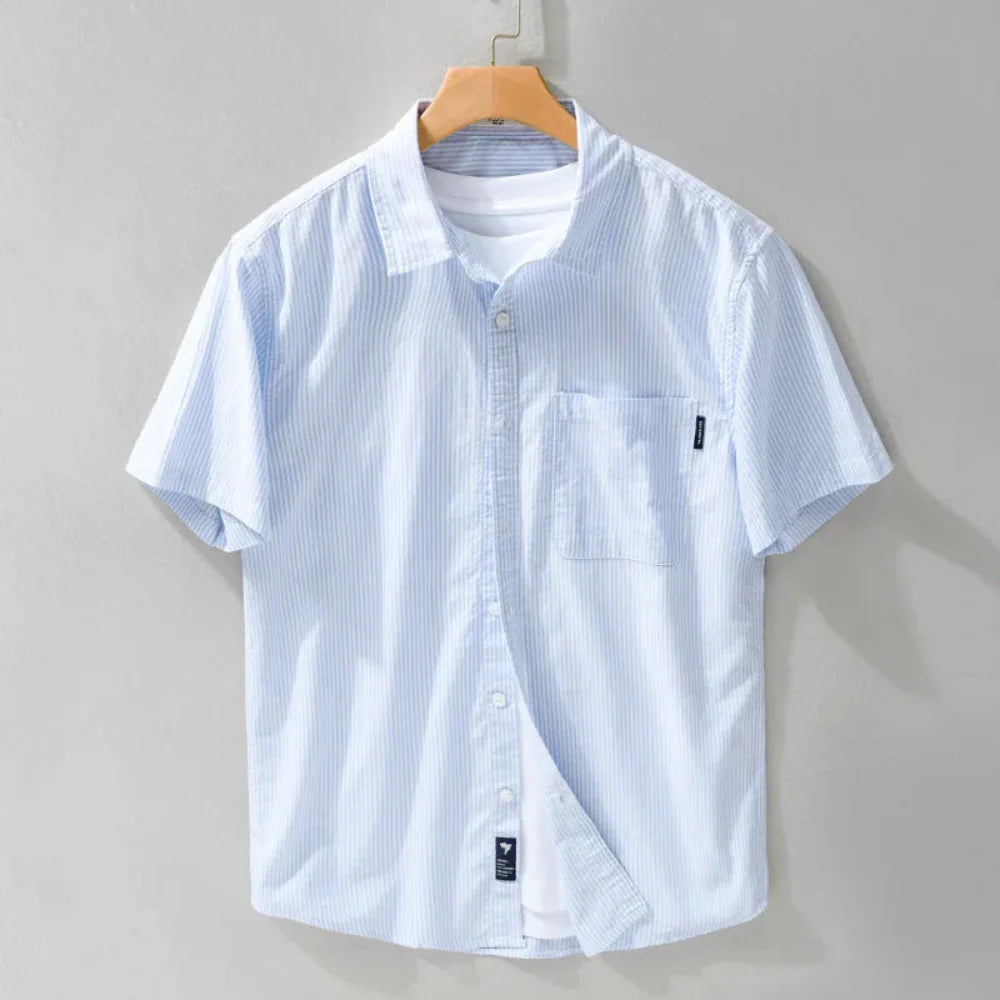 Tijdloos heren overhe shirt met 50s geïnspireerde stijl
