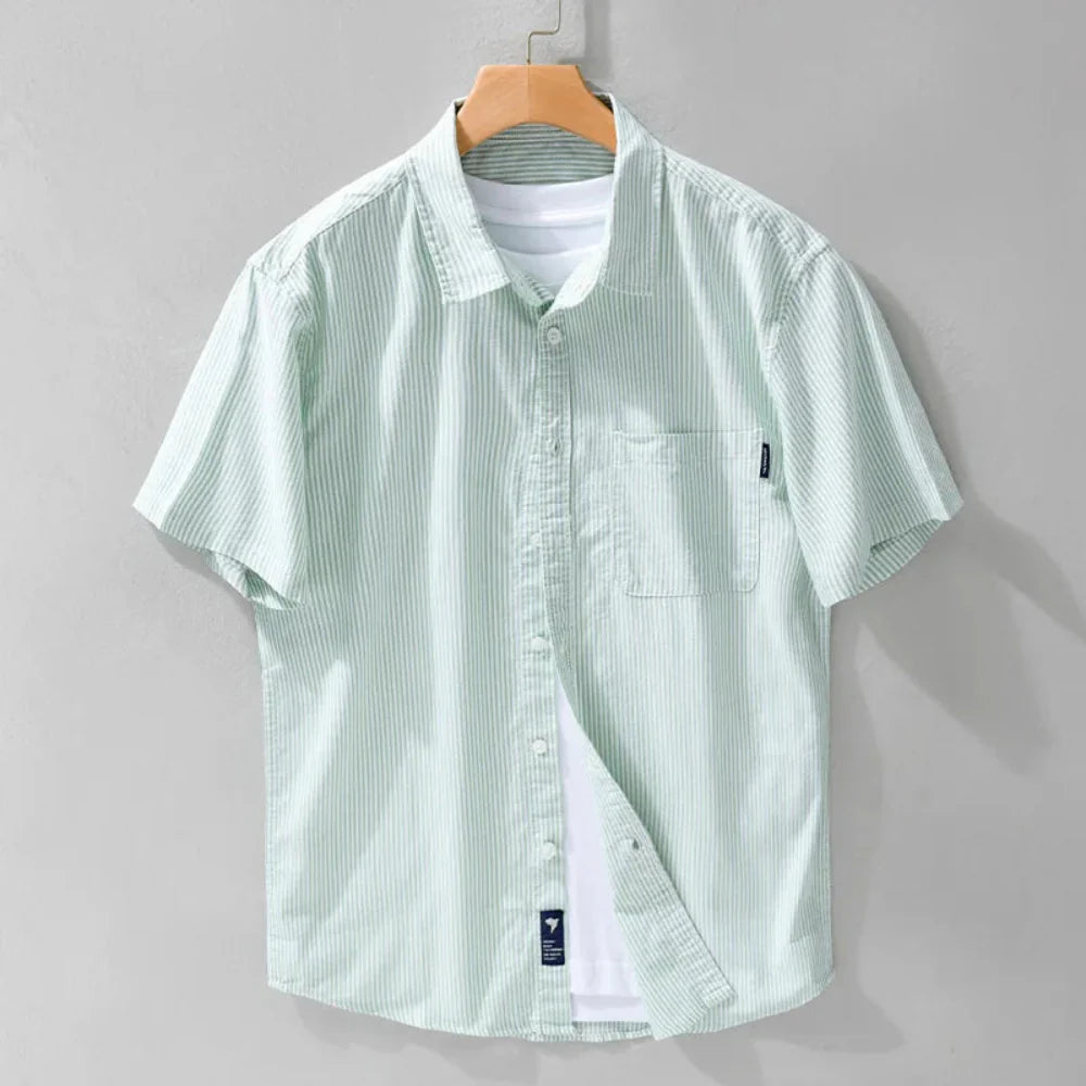 Tijdloos heren overhe shirt met 50s geïnspireerde stijl