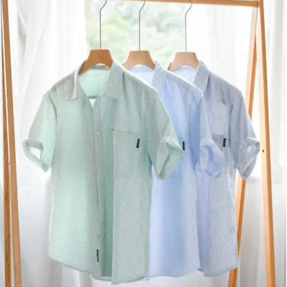 Tijdloos heren overhe shirt met 50s geïnspireerde stijl