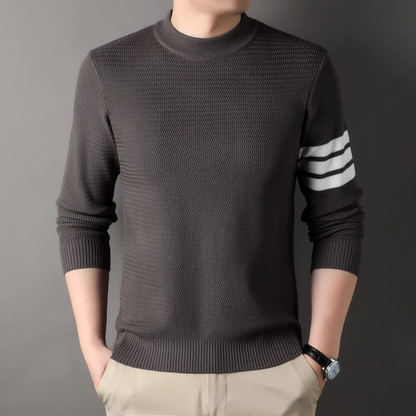 Cambridge | Luxe rib-katoen sweater met strepen