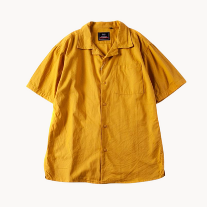 CampPrime | Oversized katoenen overhemd met vintage kraag