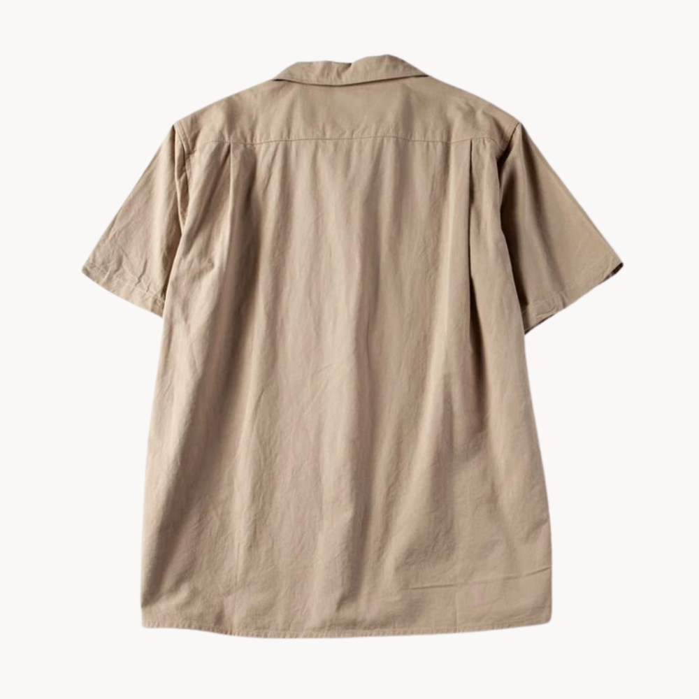 CampPrime | Oversized katoenen overhemd met vintage kraag