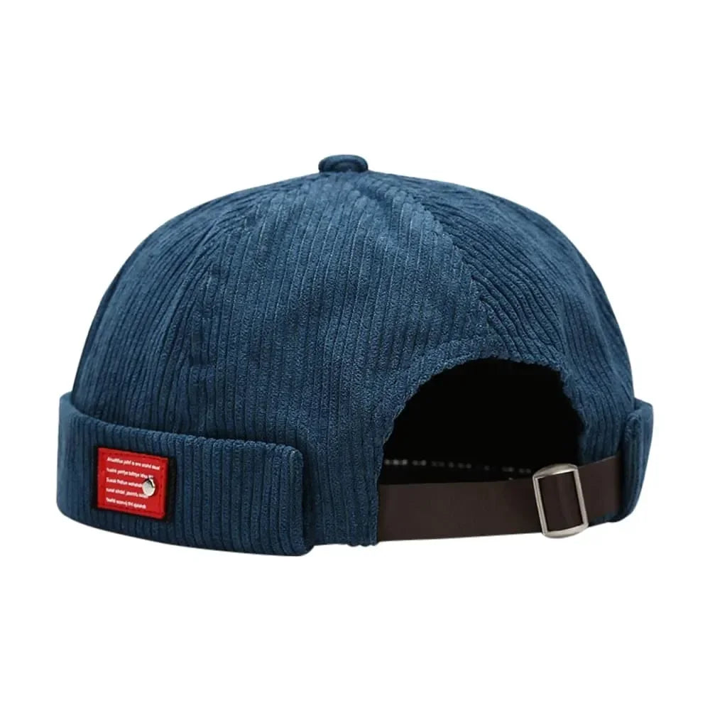 Corduroy Docker Cap | Stoere urban pet zonder klep van ribfluweel