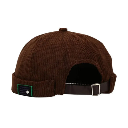 Corduroy Docker Cap | Stoere urban pet zonder klep van ribfluweel