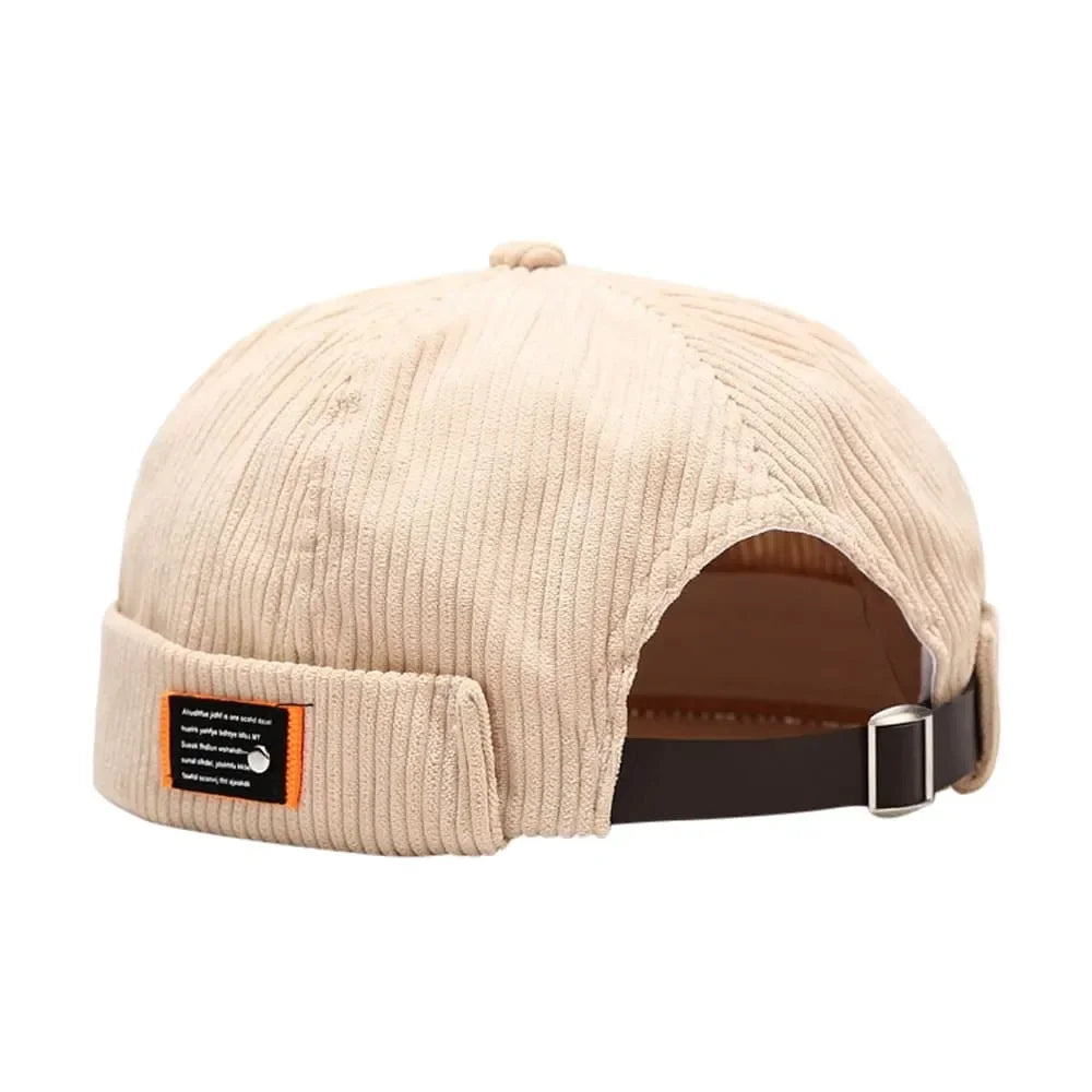 Corduroy Docker Cap | Stoere urban pet zonder klep van ribfluweel