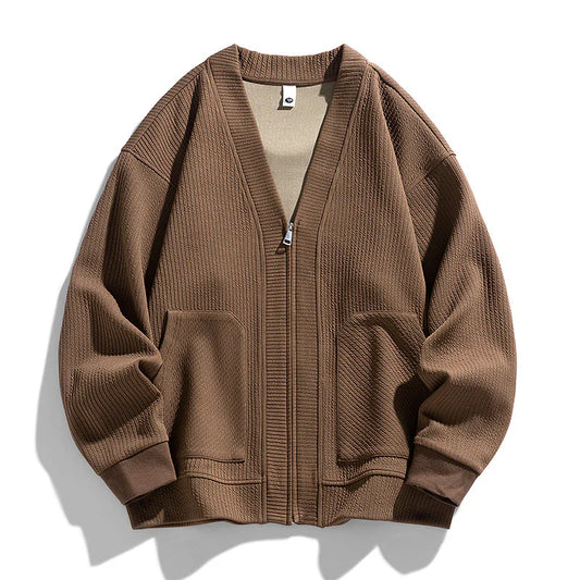 Daniel | Heren gebreide cardigan met rits