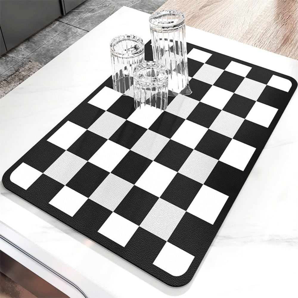 DryGuard Mat | Grote keukenafdruipmat waterabsorberend en anti‑slip