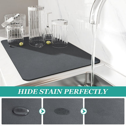 DryGuard Mat | Grote keukenafdruipmat waterabsorberend en anti‑slip
