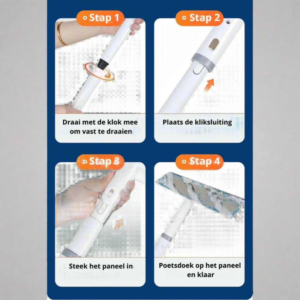 EasyClean | 3 in 1 raamwasser | +3 GRATIS doeken