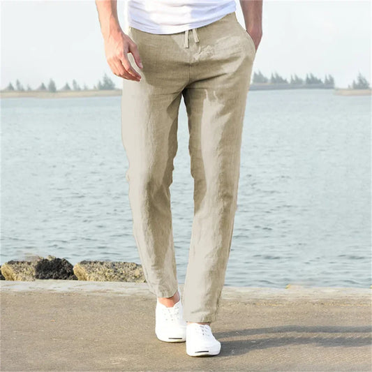 EthanLinen | Luchtige linnen broek voor heren