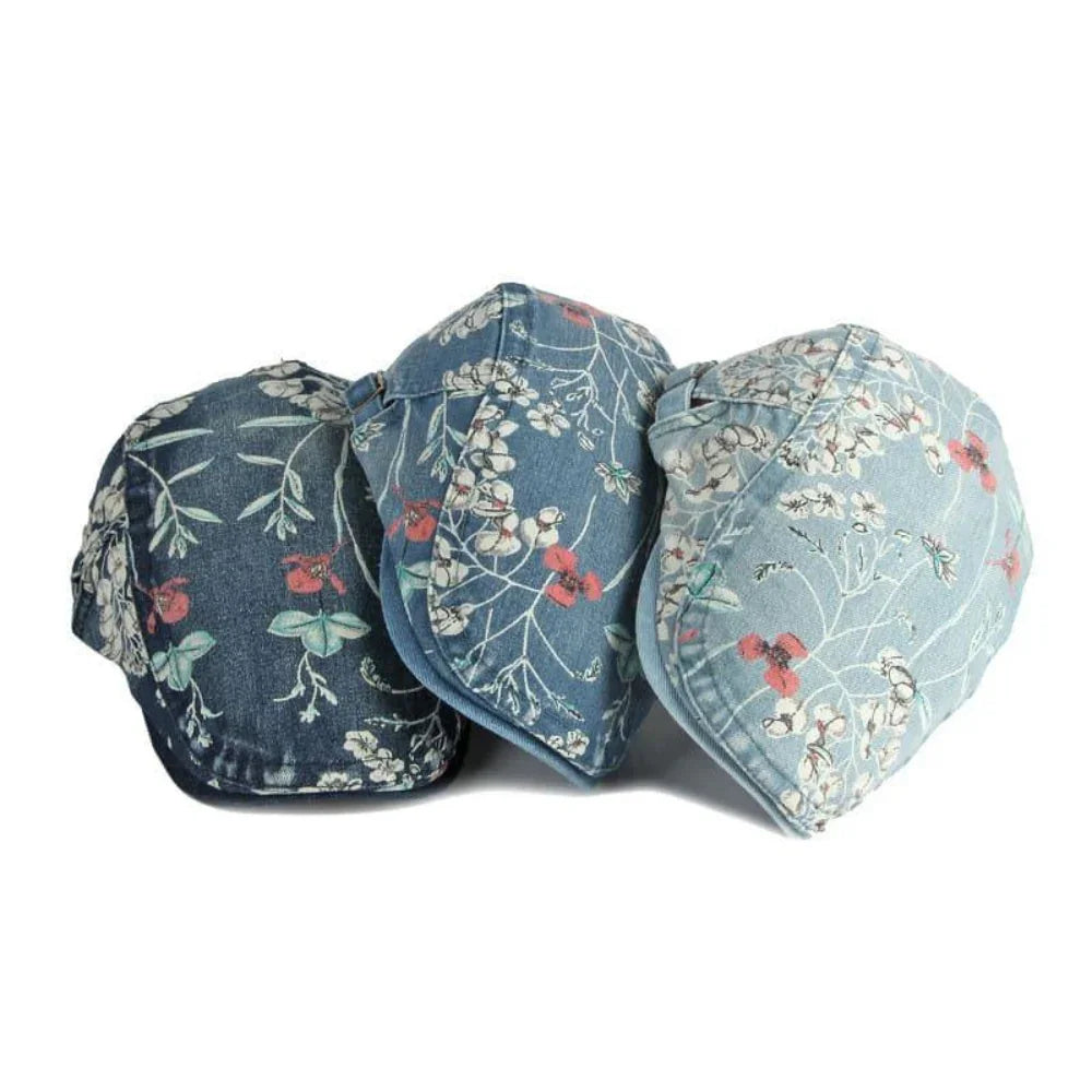 FloralButchart | Bloemen katoenen flat cap