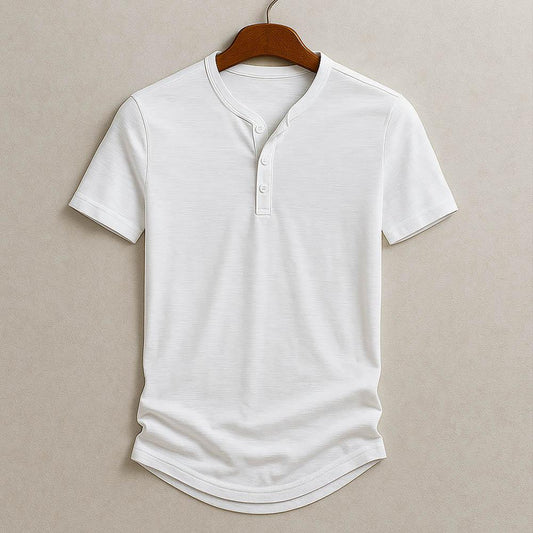 GabrielHenley | Korte henley‑tee voor mannen