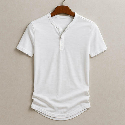 GabrielHenley | Korte henley‑tee voor mannen