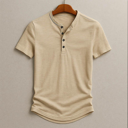 GabrielHenley | Korte henley‑tee voor mannen