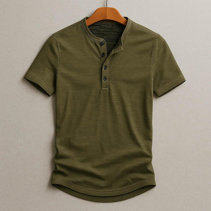 GabrielHenley | Korte henley‑tee voor mannen