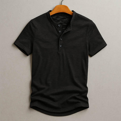 GabrielHenley | Korte henley‑tee voor mannen