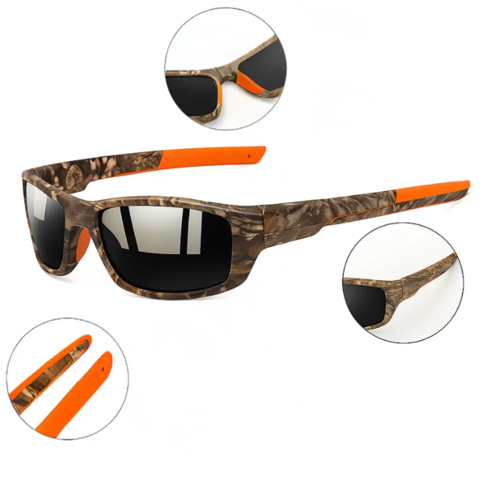 GripShade | Camouflage cap met brilhouder met GRATIS zonnebril