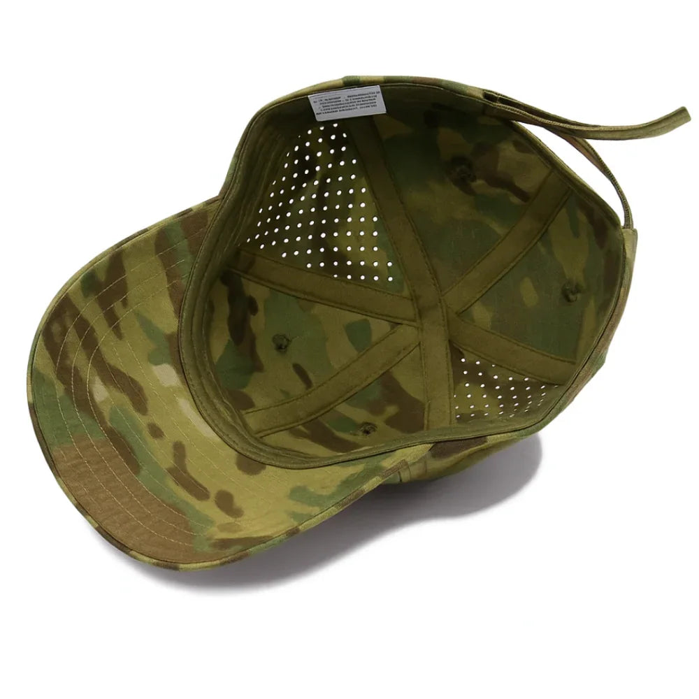 GripShade | Camouflage cap met brilhouder met GRATIS zonnebril