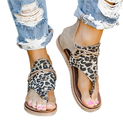 PanteraChic | Trendy sandalen met panterprint comfort
