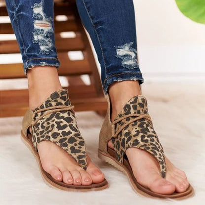 PanteraChic | Trendy sandalen met panterprint comfort