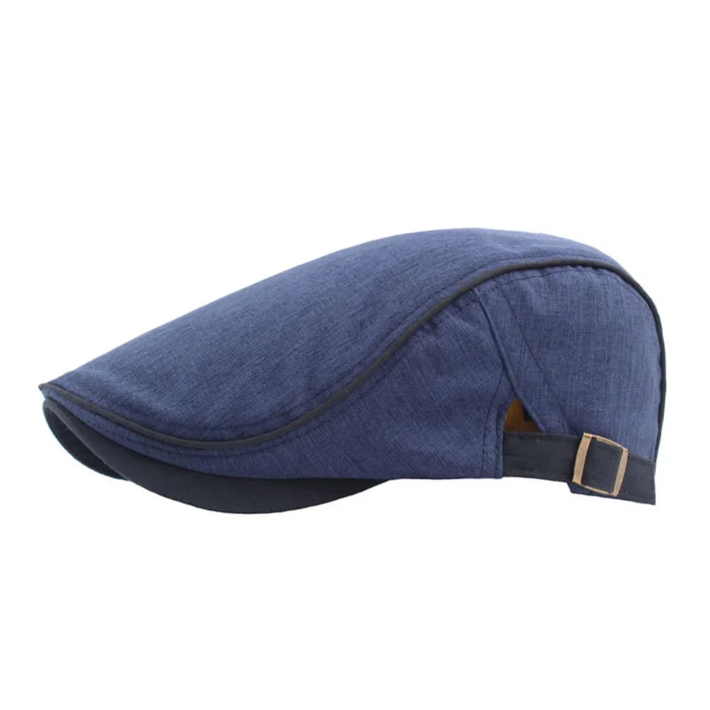 HendricksCotton | Effen katoenen flat cap