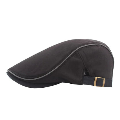HendricksCotton | Effen katoenen flat cap