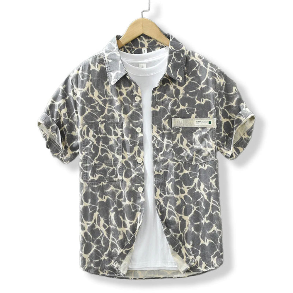 Jasper | Casual katoenen overhemd met zeebries-look