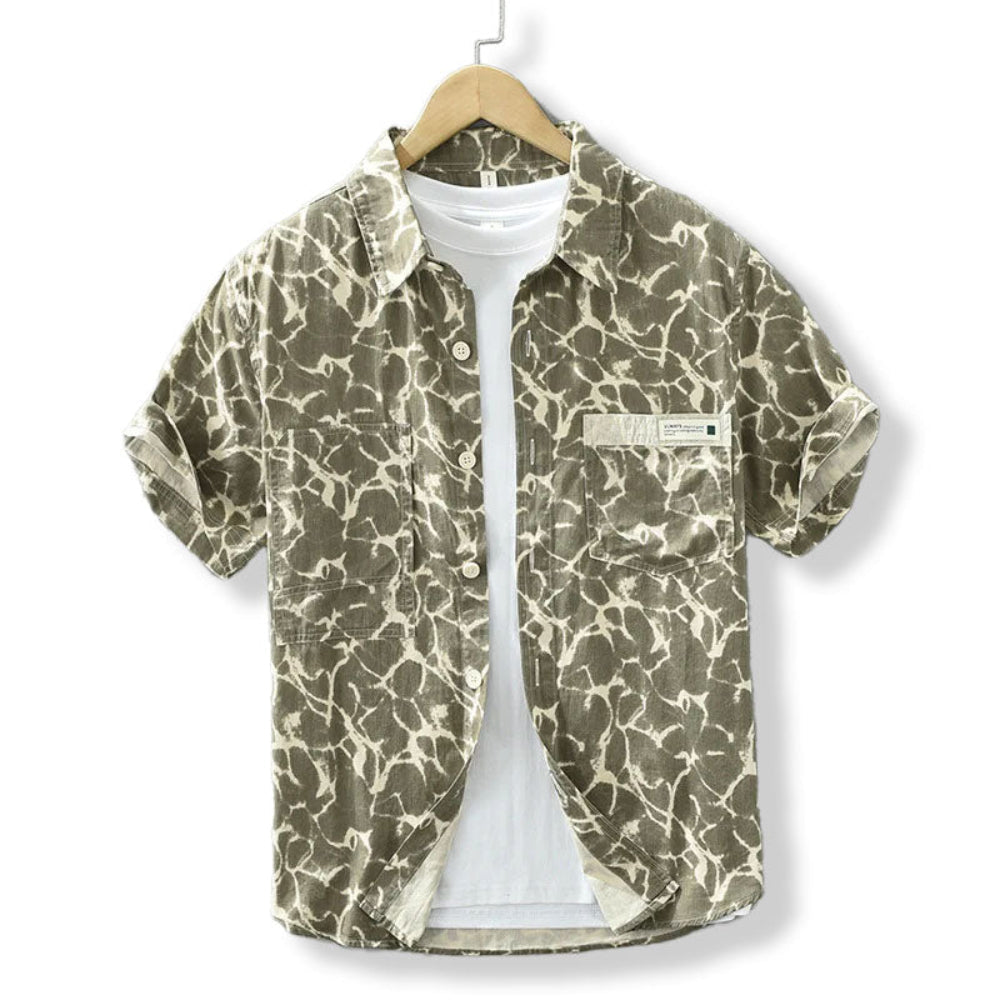 Jasper | Casual katoenen overhemd met zeebries-look