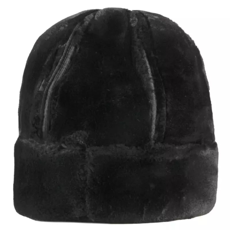 Russische Wintermuts | Heren bontmuts van faux leer met fleece