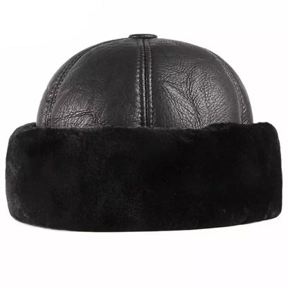Russische Wintermuts | Heren bontmuts van faux leer met fleece