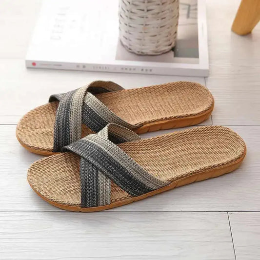 LinenLounge | Linnen slippers voor heren