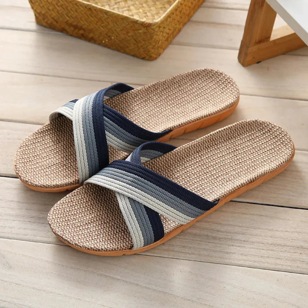 LinenLounge | Linnen slippers voor heren