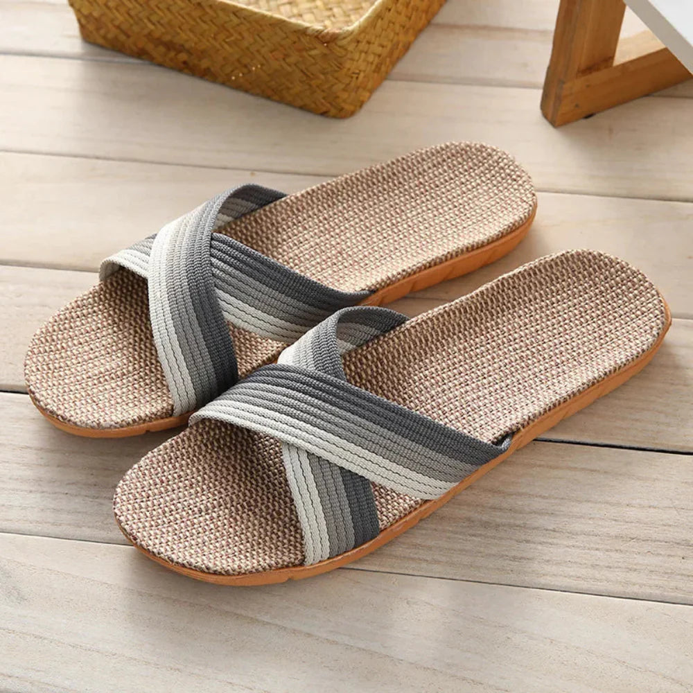LinenLounge | Linnen slippers voor heren