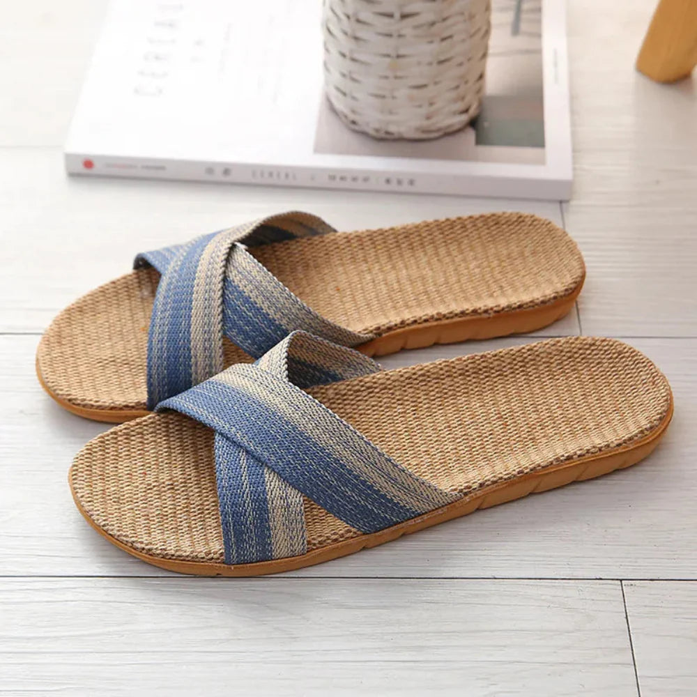 LinenLounge | Linnen slippers voor heren