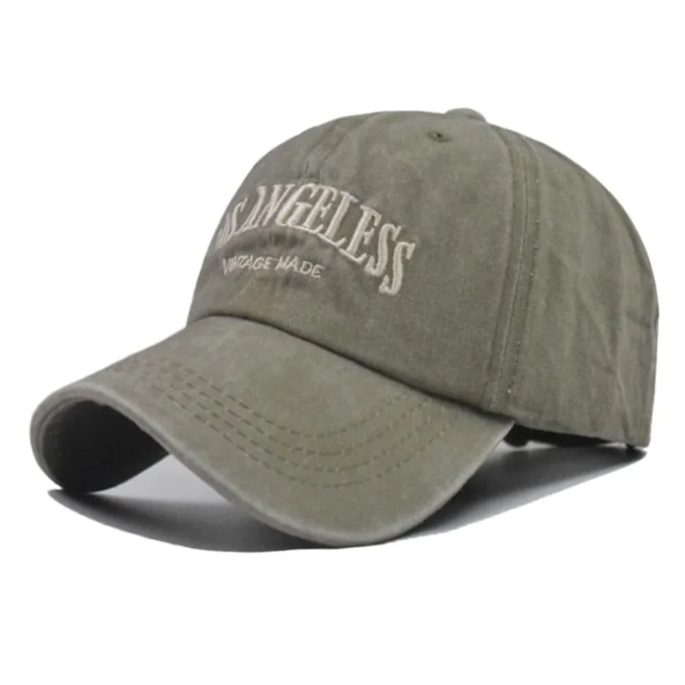 Los Angeles baseball cap | Vintage pet voor heren en dames met geborduurd design
