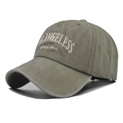 Los Angeles baseball cap | Vintage pet voor heren en dames met geborduurd design